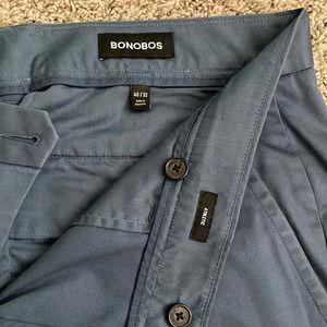 Bonobos Weekday Warrior Pants- Friday Steely Blue Color and Athletic